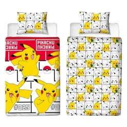 Pokemon Pikachu Icon Dekbedovertrek, 140x200cm- Hot