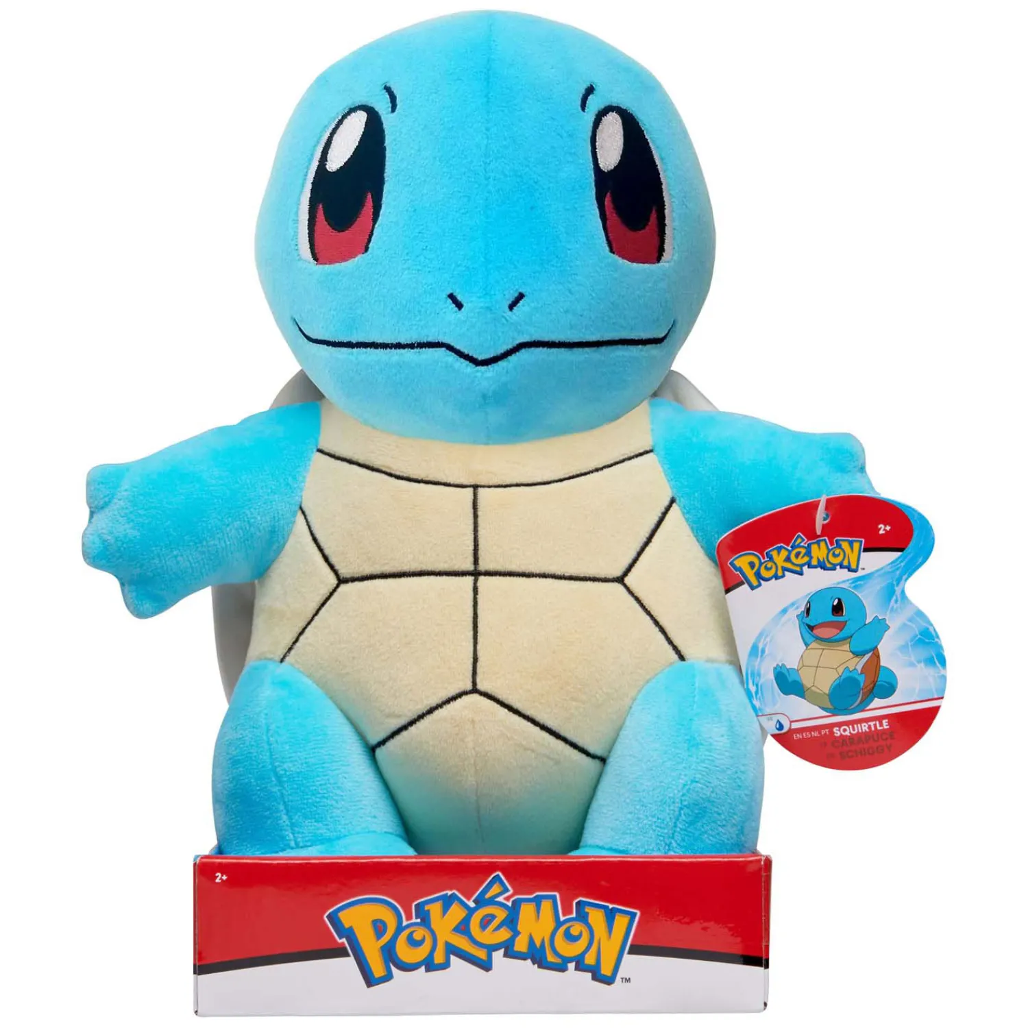 Pokémon Knuffel Pluche Squirtle, 30cm>Jazwares New