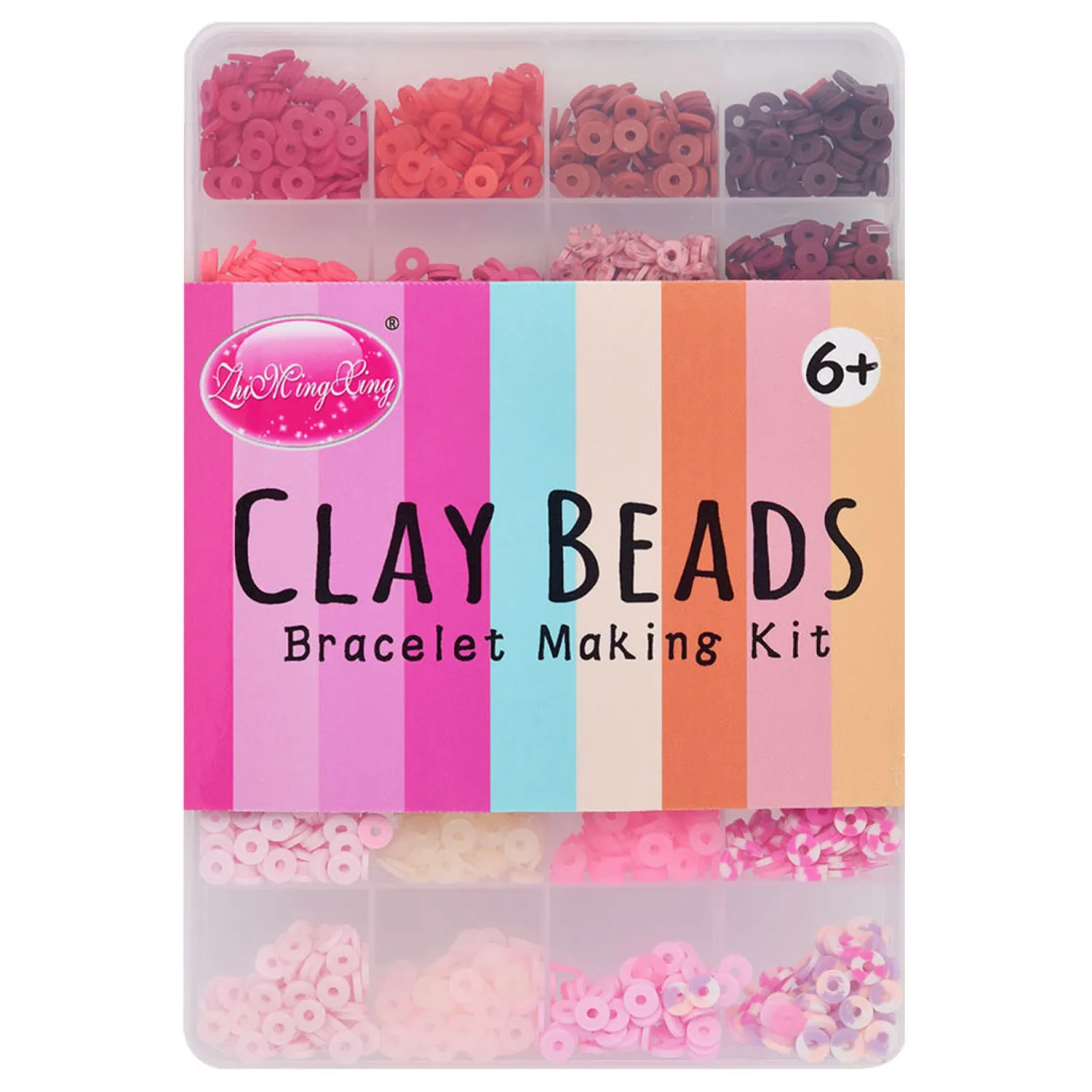 Polymeer Kralen Rood-Roze Tinten> Hot