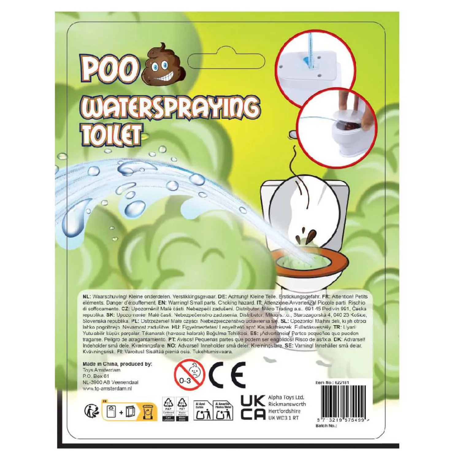 Poo Toilet met Drol - 10cm Hot