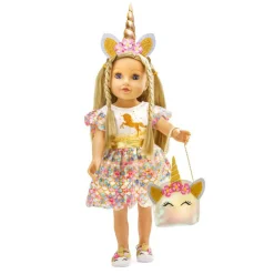 Heless Poppen Accessoires Glitter Eenhoorn Set, 30-34 cm Clearance