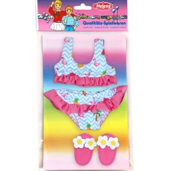 Poppen Bikini met Slippers Flamingo, 35-45 cm>Heless Online