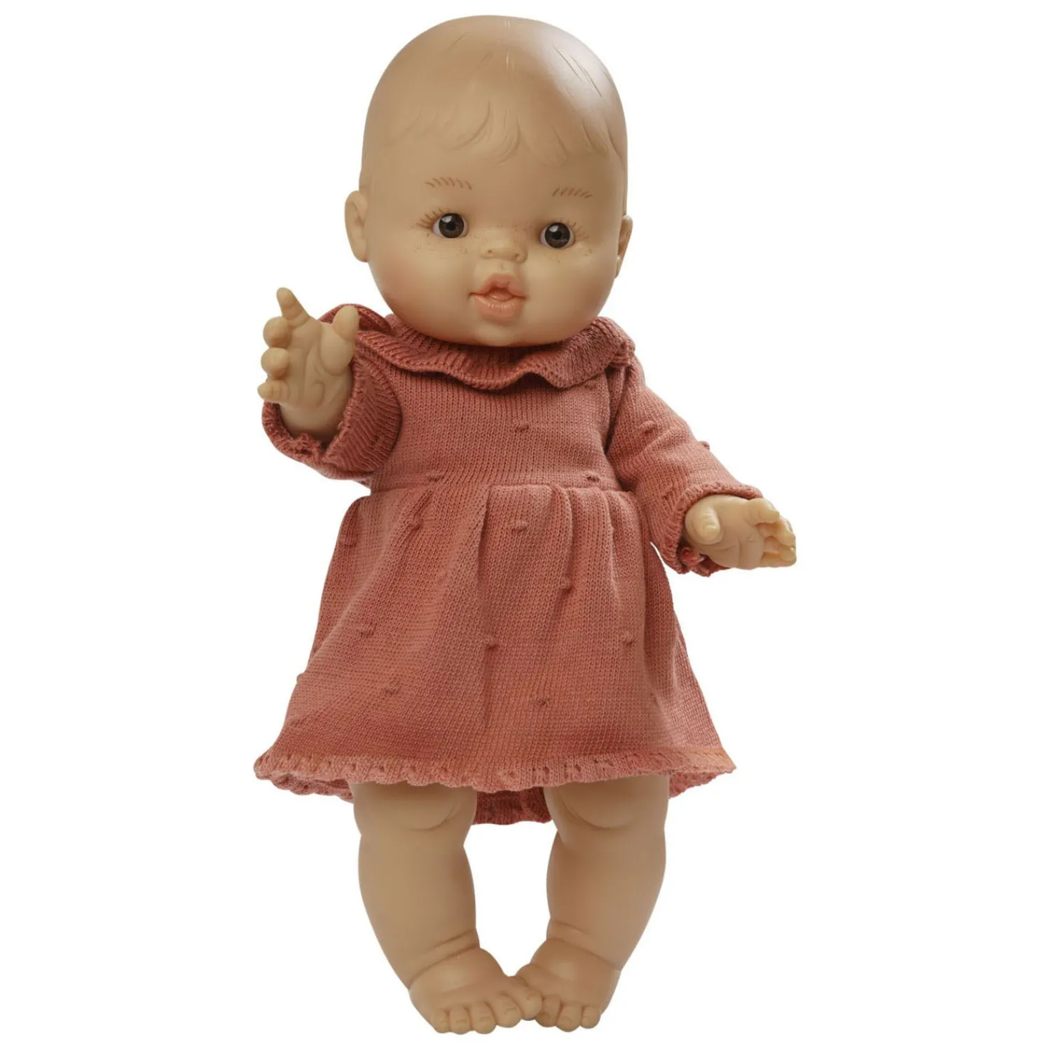 Heless Poppen Brei Jurk Perzik, 28-35 cm