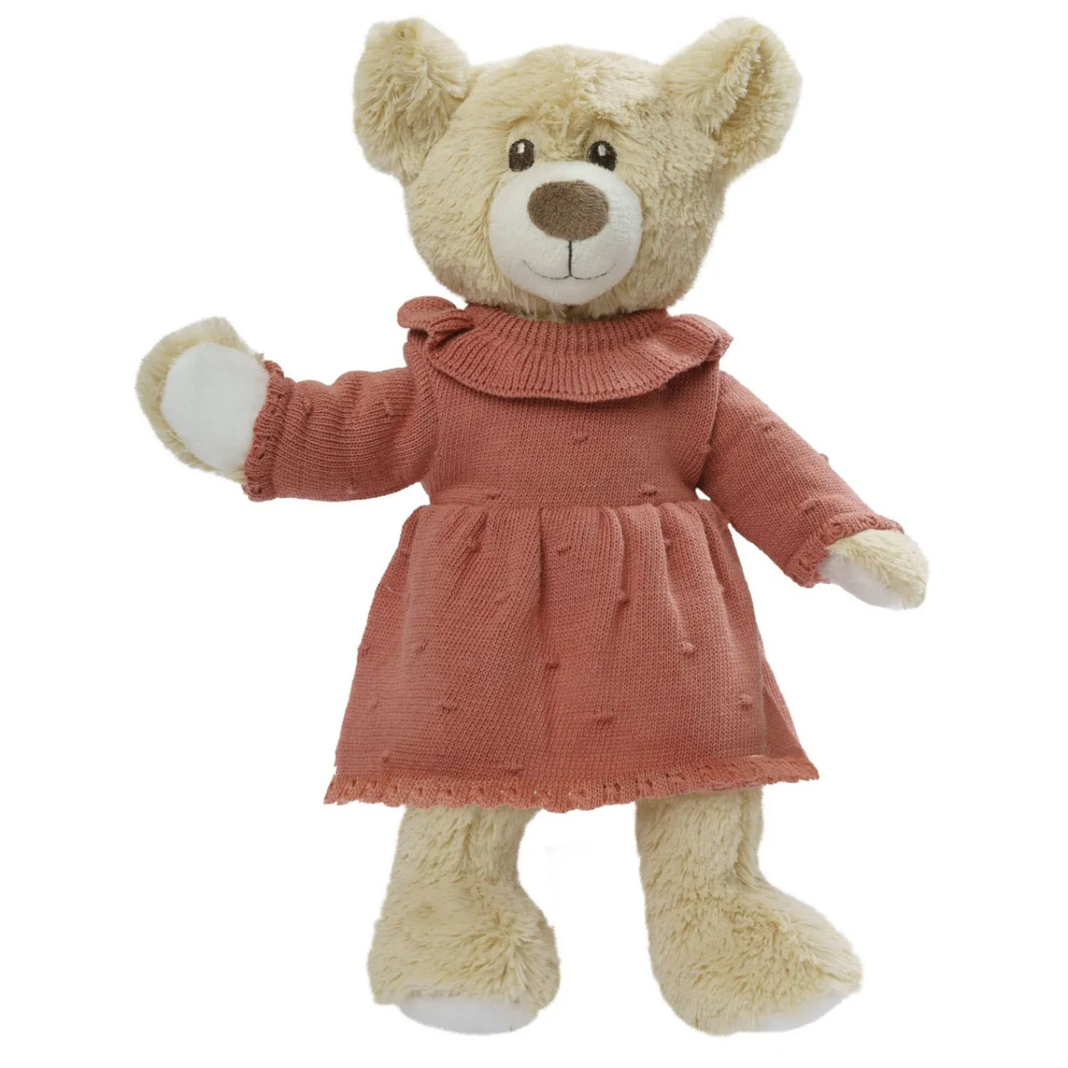 Heless Poppen Brei Jurk Perzik, 28-35 cm