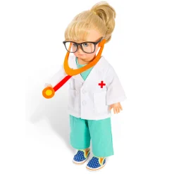Heless Poppen Doktersoutfit met Stethoscoop, 28-35 cm Discount