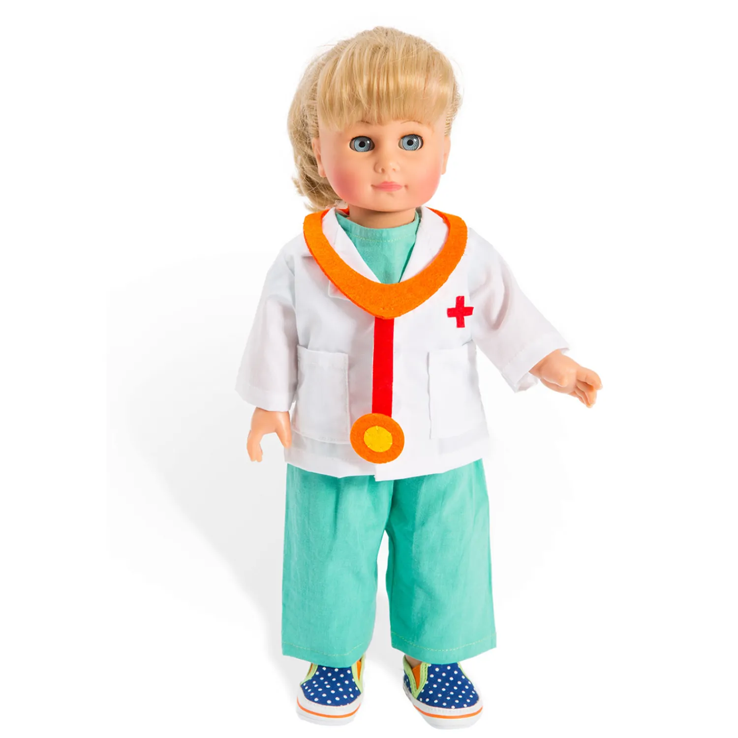 Heless Poppen Doktersoutfit met Stethoscoop, 28-35 cm Discount