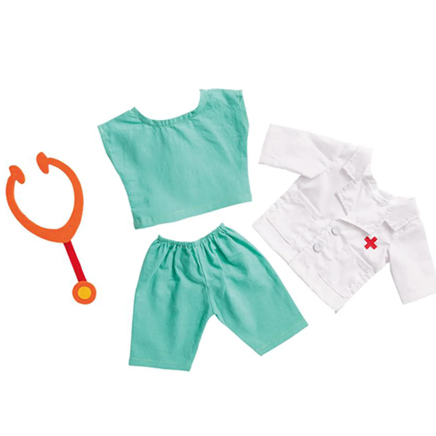 Poppen Doktersoutfit met Stethoscoop, 38-45 cm>Heless Hot