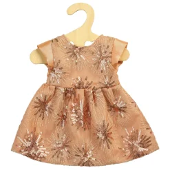 Poppen Glitterjurk Rose Gold, 35-45 cm-Heless Outlet