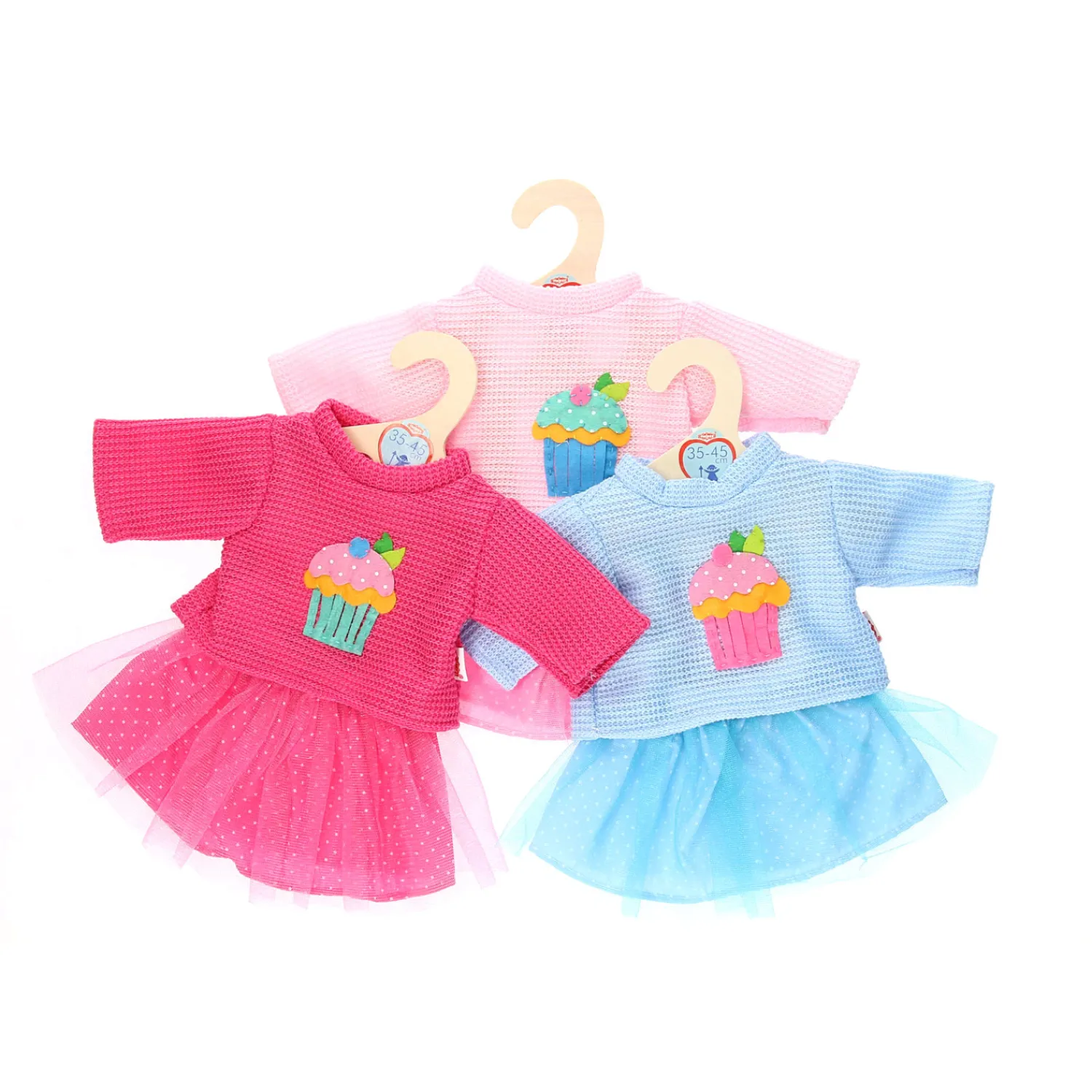 Poppen Pullover met Rok, 35-45 cm-Heless Online