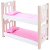 Poppen Stapelbed Roze/Wit- Sale