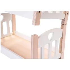 Poppen Stapelbed Roze/Wit- Sale