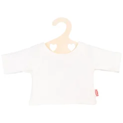 Heless Poppen T-Shirt Wit op Kledinghanger, maat 28-35 cm Outlet