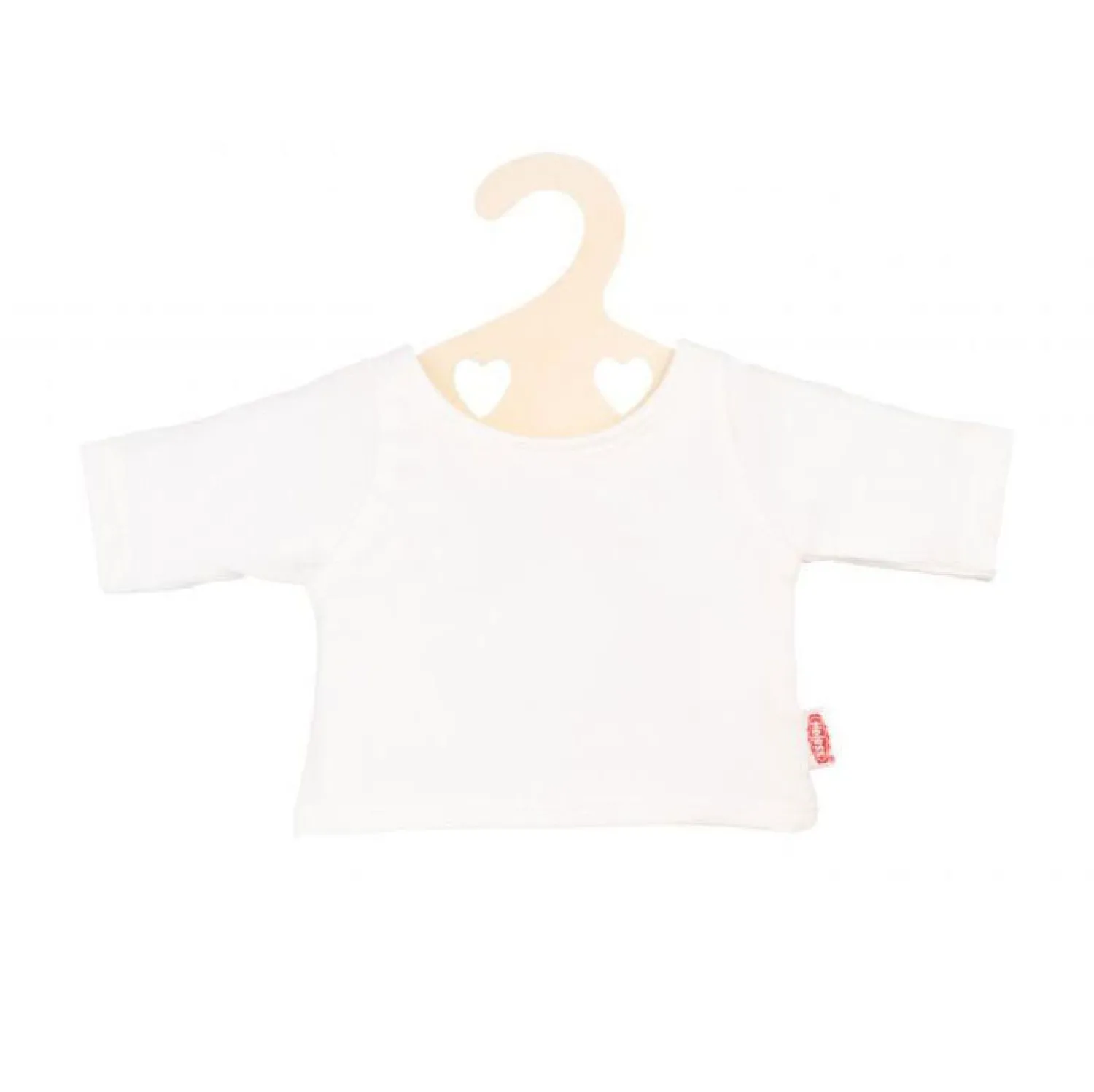 Heless Poppen T-Shirt Wit op Kledinghanger, maat 35-45 cm Sale