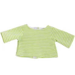 Poppen Tuinbroek met Gestreept Shirt Bunny Lou, 28-35 cm-Heless