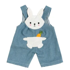 Poppen Tuinbroek met Gestreept Shirt Bunny Lou, 35-45 cm>Heless Online