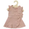 Poppen Wikkelrok Roze met Ruches, 28-35 cm-Heless Outlet