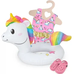 Heless Poppen Zwemset Eenhoorn, 35-45 cm