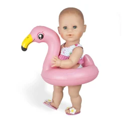 Heless Poppen Zwemset Flamingo, 35-45 cm New