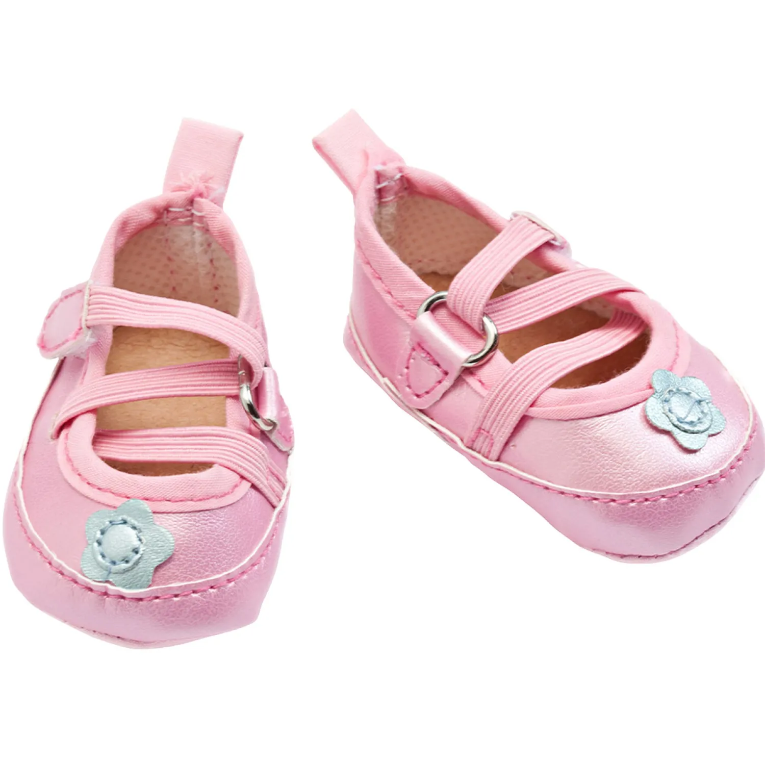 Poppenballerina's met Flexibele Veters - Roze, 38-45 cm-Heless