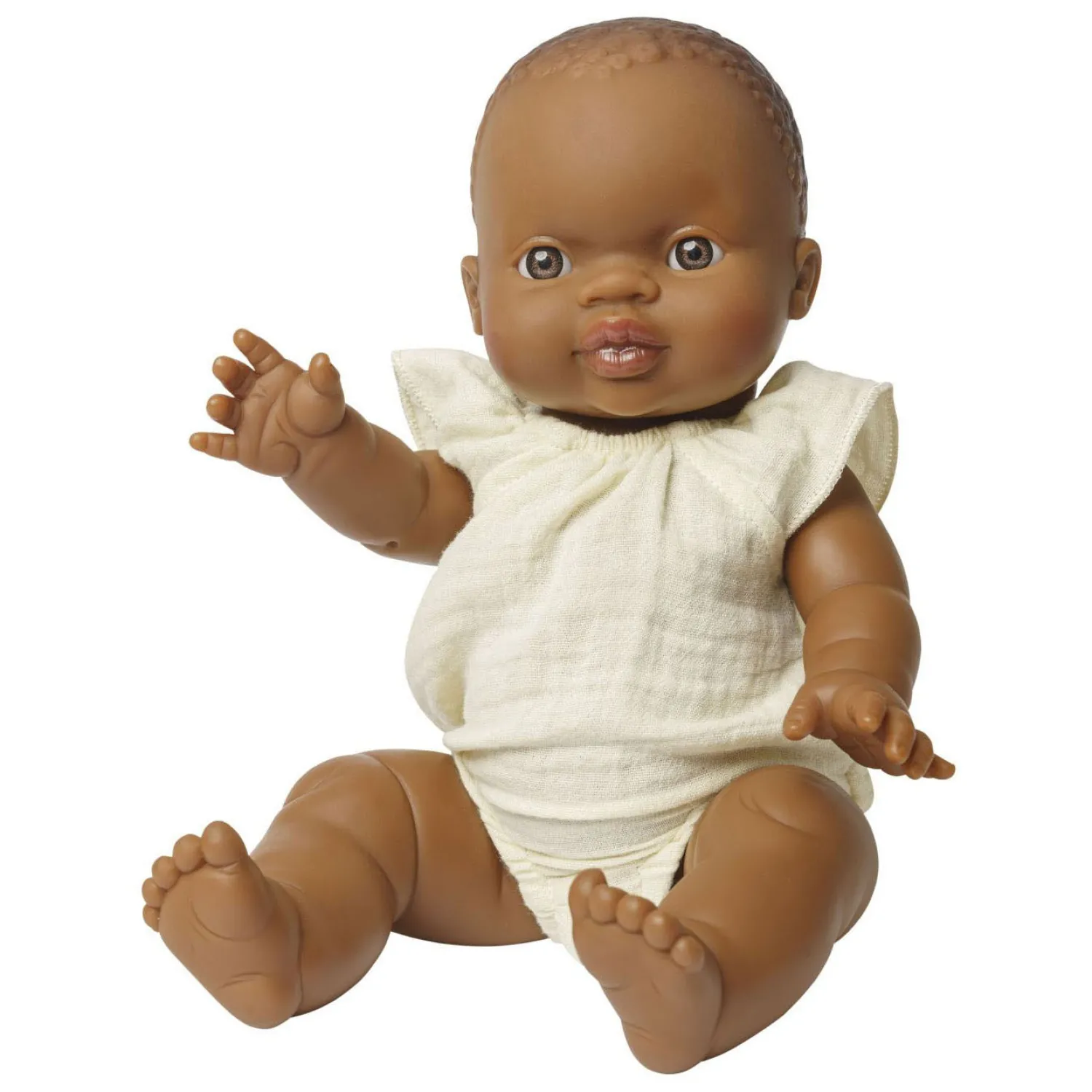 Poppenbody Geel met Ruches, 28-35 cm-Heless Clearance