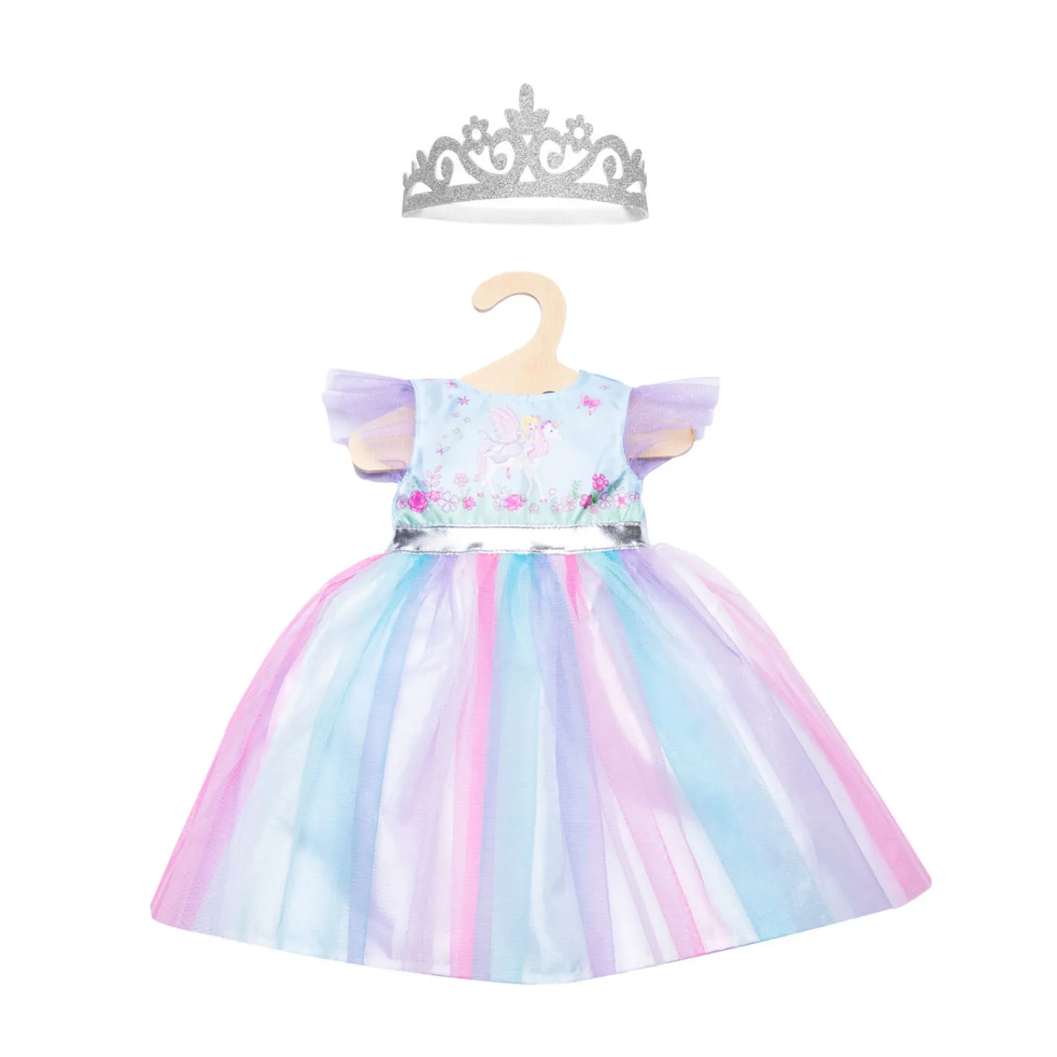 Heless Poppenjurk Fee en Eenhoorn met Kroon, 35-45 cm Hot