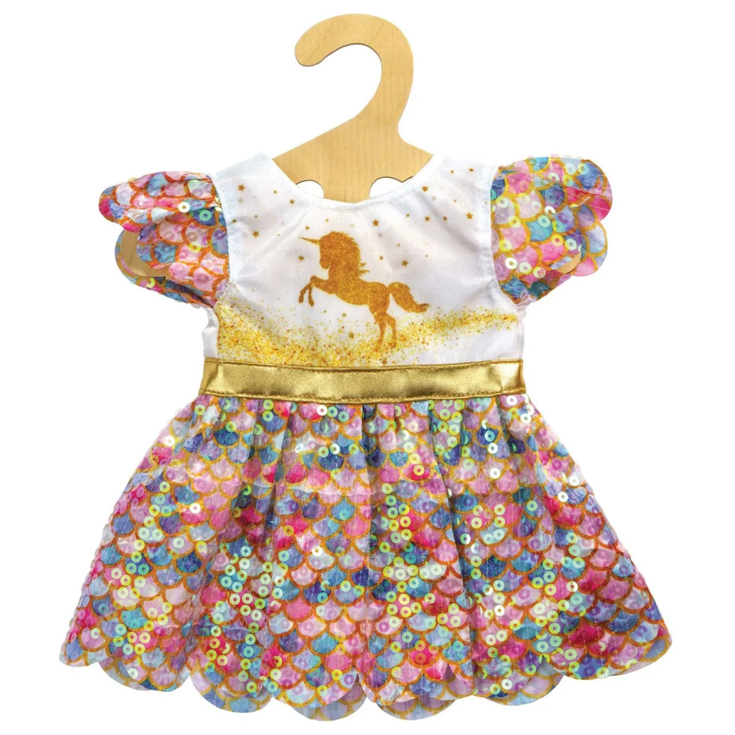 Poppenjurk Unicorn Goldy, 28-35 cm-Heless Outlet