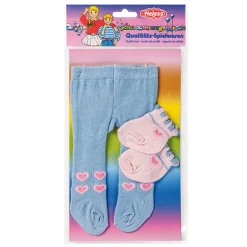 Heless Poppenmaillot met Sokken - Blauw, 35-46 cm Hot