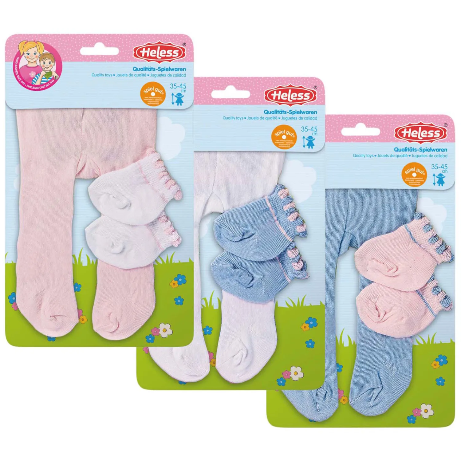 Heless Poppenmaillot met Sokken - Roze, 35-46 cm Sale