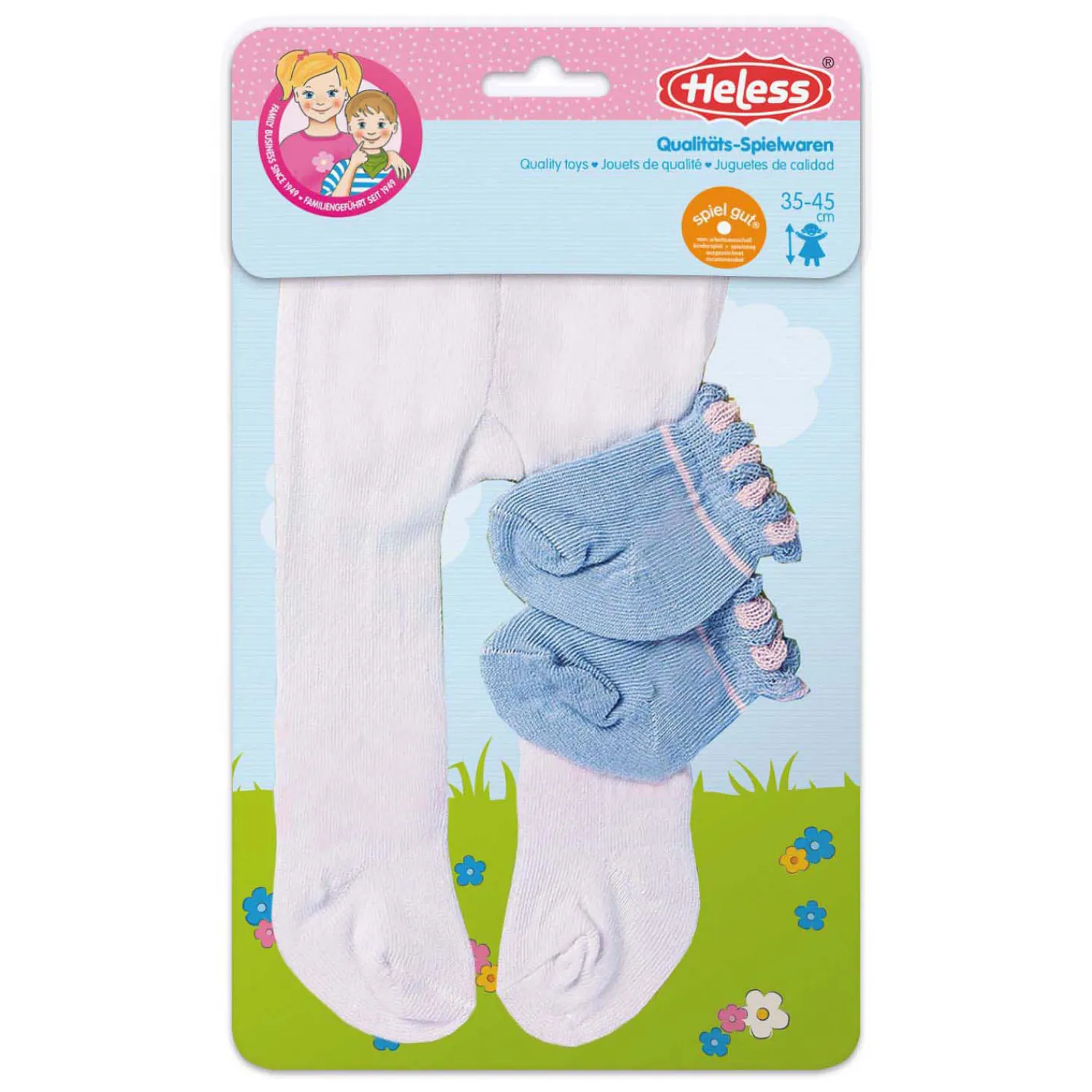 Heless Poppenmaillot met Sokken - Roze, 35-46 cm Sale