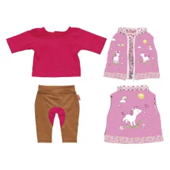 Poppenoutfit Paardrijden - Eenhoorn, 28-35 cm>Heless Hot