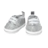 Poppensneakers Glitter Zilver, 30-34 cm>Heless Online