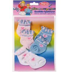 Poppensokken - 3 paar, 35-46 cm>Heless Hot