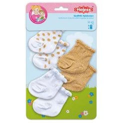 Poppensokken Glitter - 3 paar, 28-35 cm>Heless Clearance