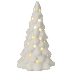 Porseleinen Kerstboom met Led , Set van 6 stuks Outlet