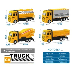 Pull Back Truck Geel- Discount