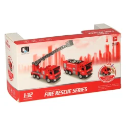 Pull-back Brandweerwagen Rood Licht en Geluid- Clearance