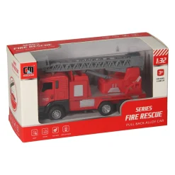 Pull-back Ladderwagen Rood Licht en Geluid Clearance