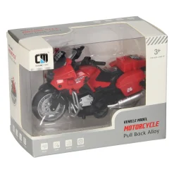 Pull-back Motor Rood met Licht en Geluid- New