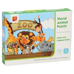 Puzzel Dierentuin, 24st.-