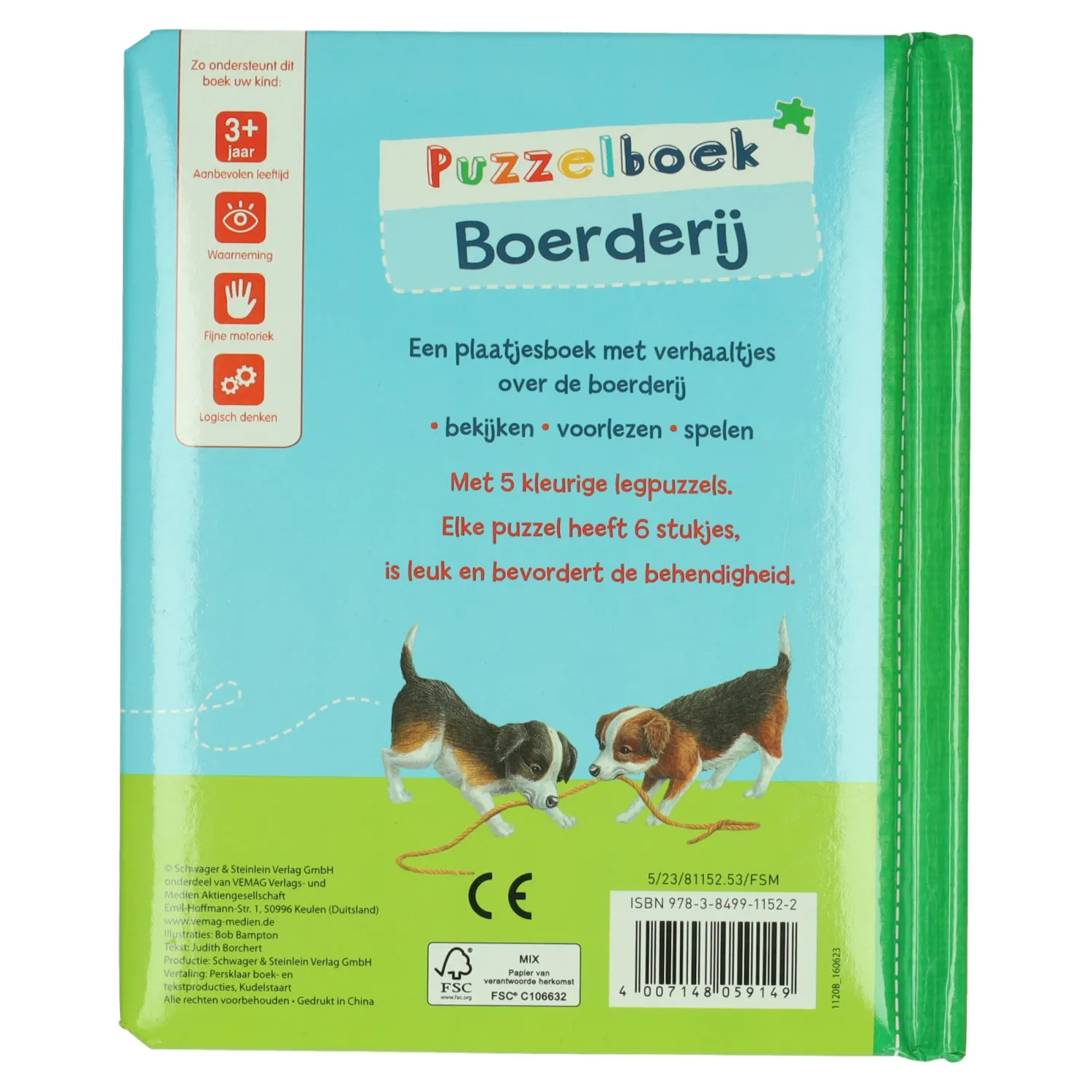 Puzzelboek Boerderij - 5 Legpuzzels>Wins Holland Outlet