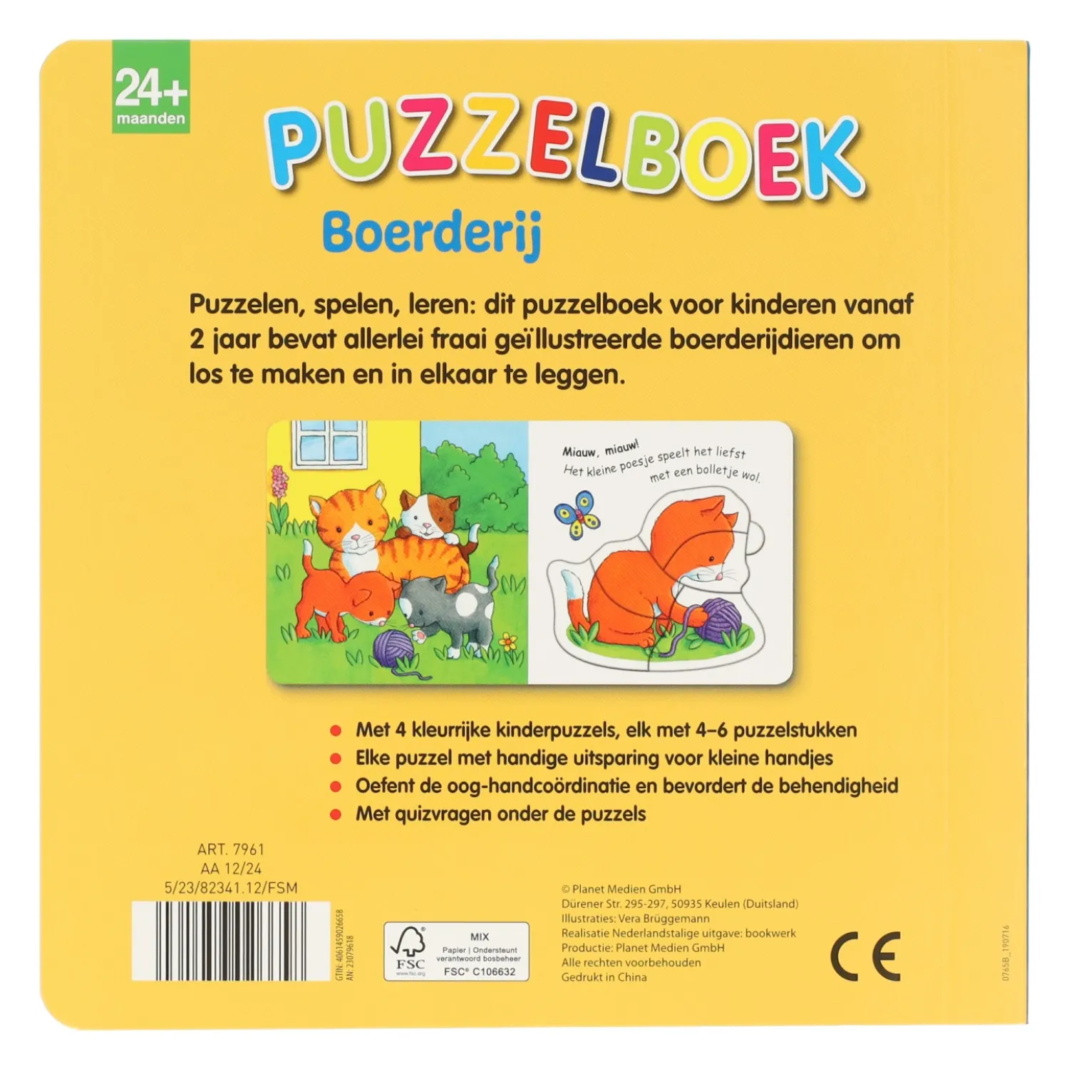 Puzzelboek Boerderij - 4 Puzzels-Wins Holland Discount