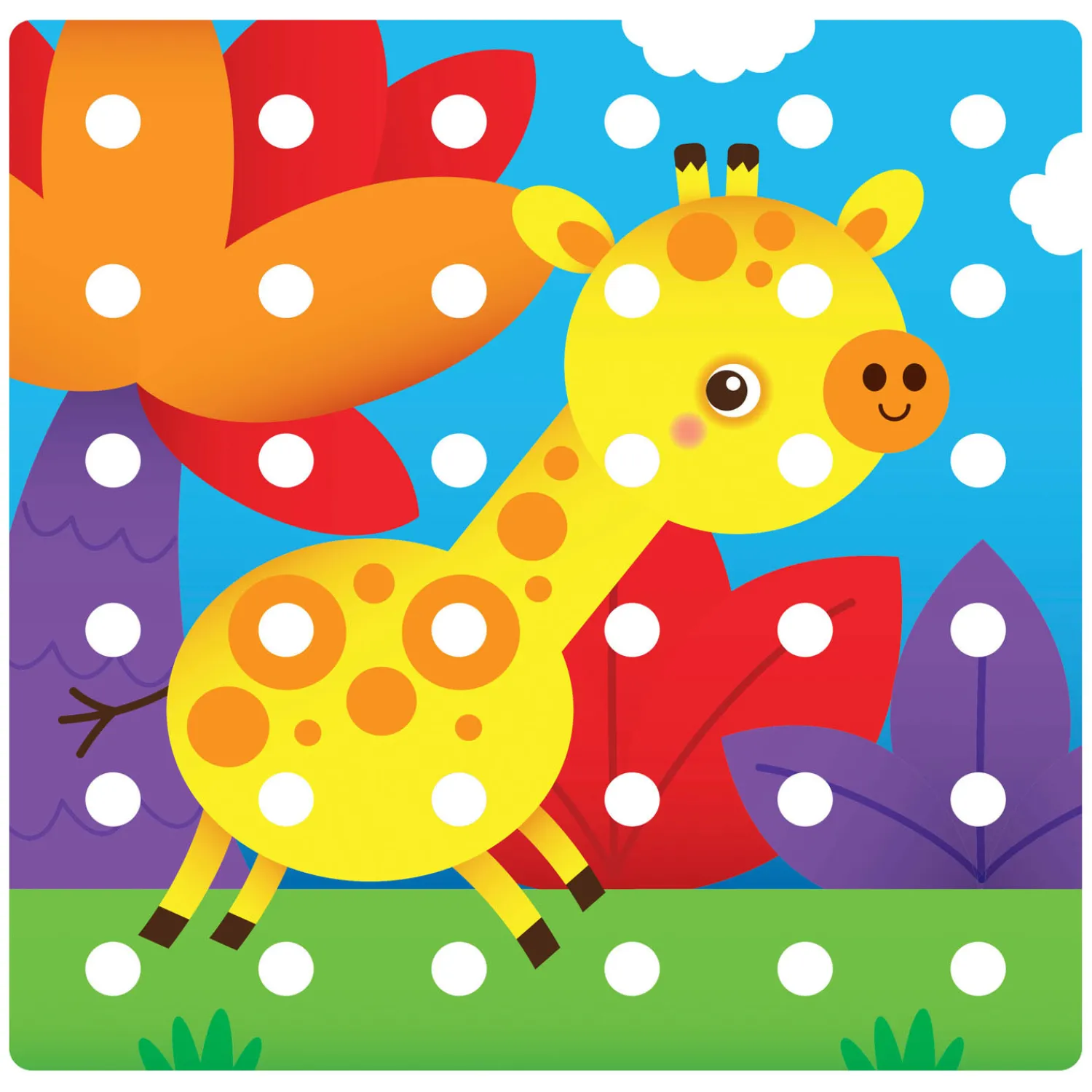 Quercetti Jumbo Peggy Evo Insteek Mozaïek, 41 Pins Best