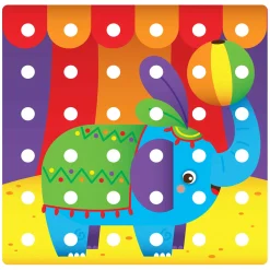 Quercetti Jumbo Peggy Evo Insteek Mozaïek, 41 Pins Best