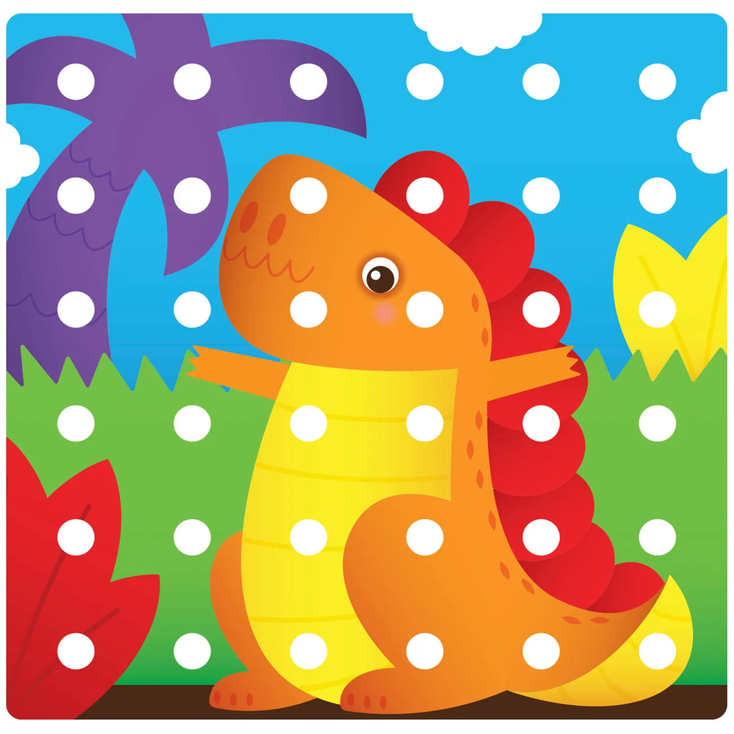 Quercetti Jumbo Peggy Evo Insteek Mozaïek, 41 Pins Best