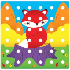 Quercetti Jumbo Peggy Evo Insteek Mozaïek, 41 Pins Best