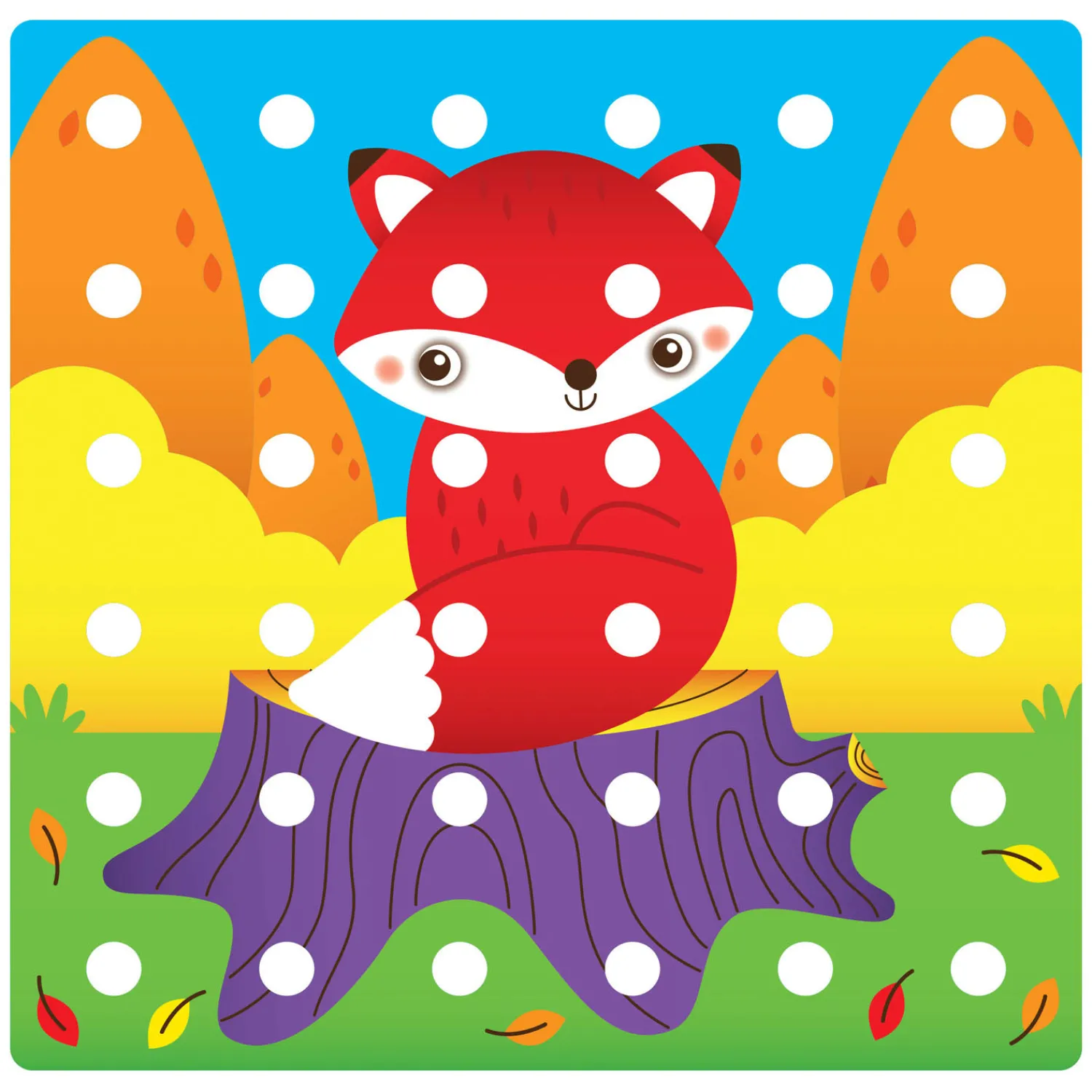 Quercetti Jumbo Peggy Evo Insteek Mozaïek, 41 Pins Best