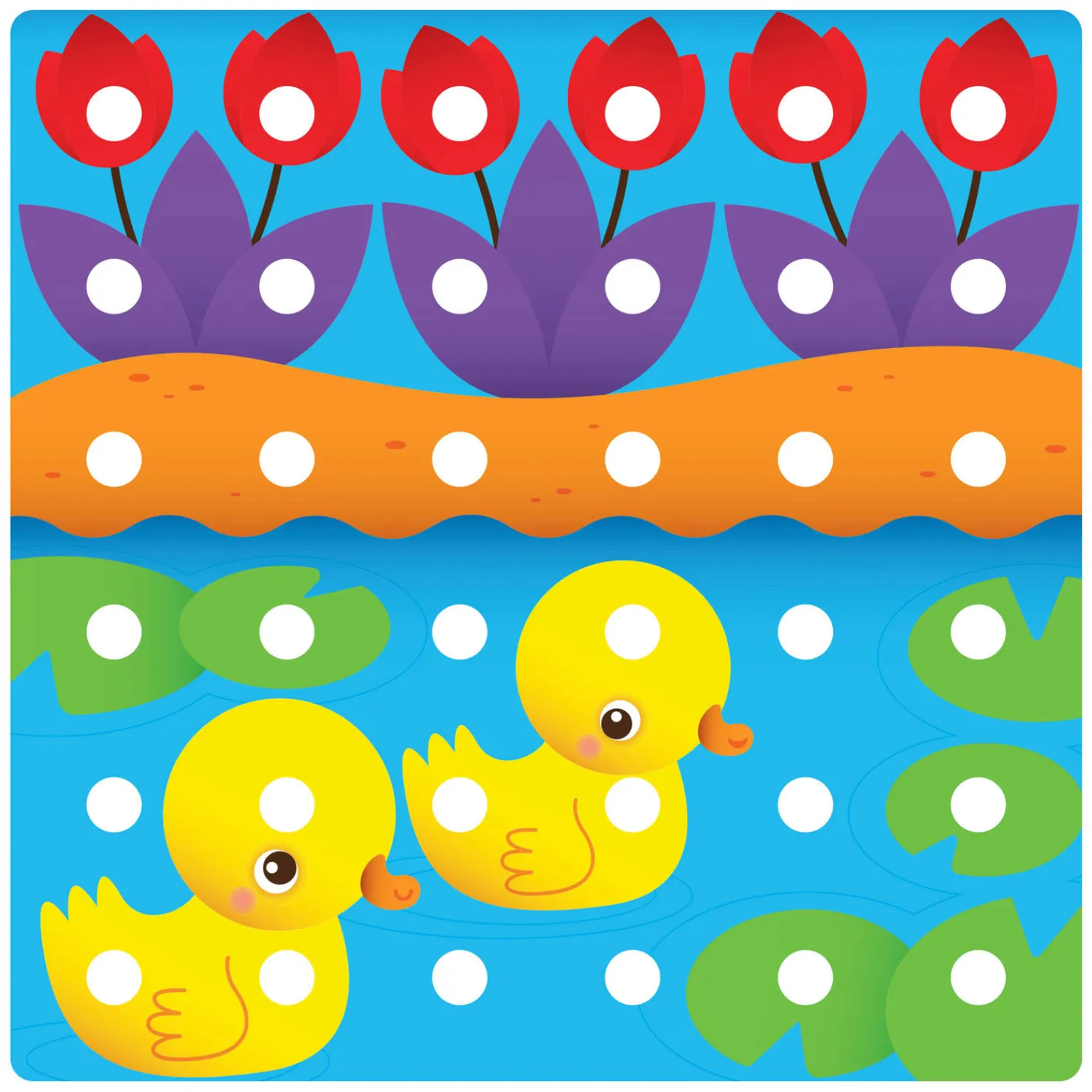 Quercetti Jumbo Peggy Evo Insteek Mozaïek, 41 Pins Best