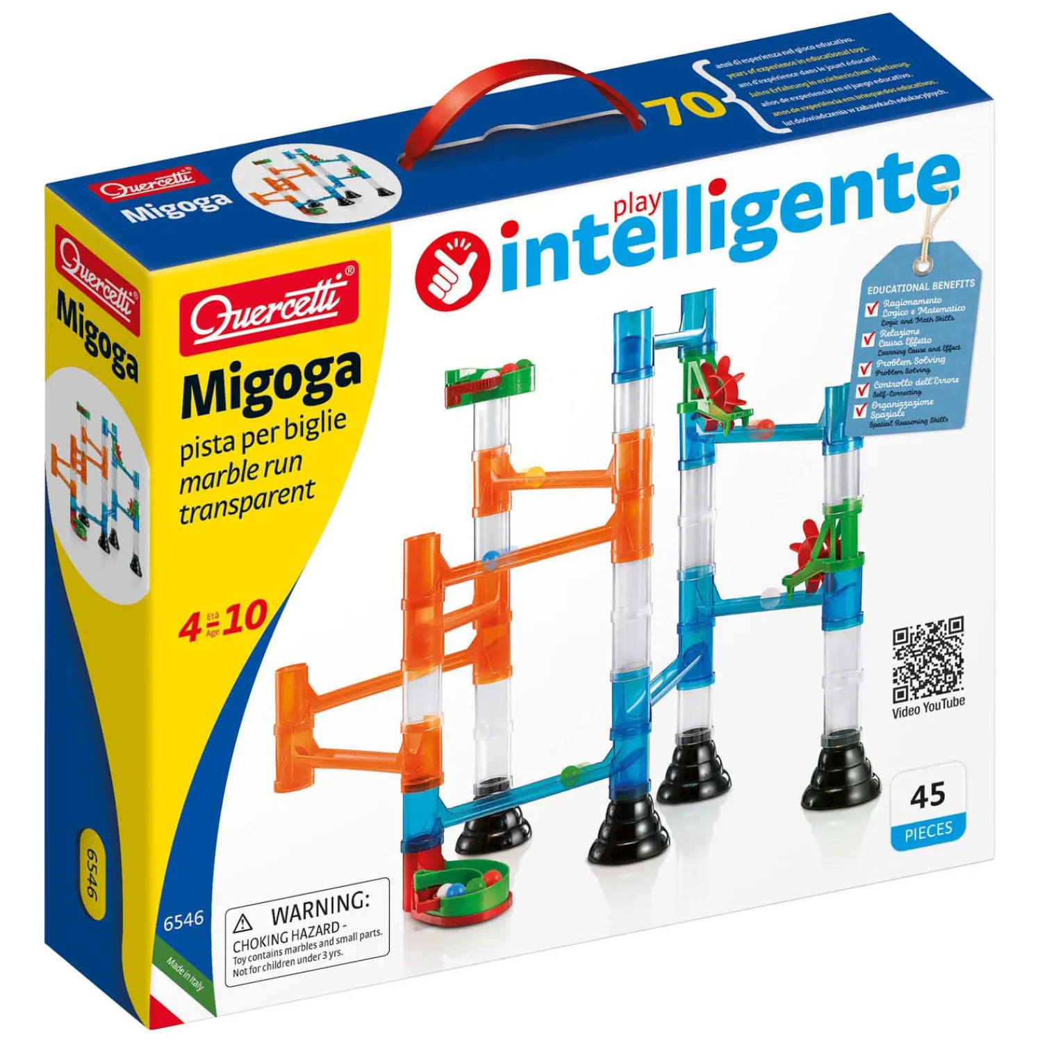 Knikkerbaan Migoga Transparant, 45dlg.-Quercetti Discount