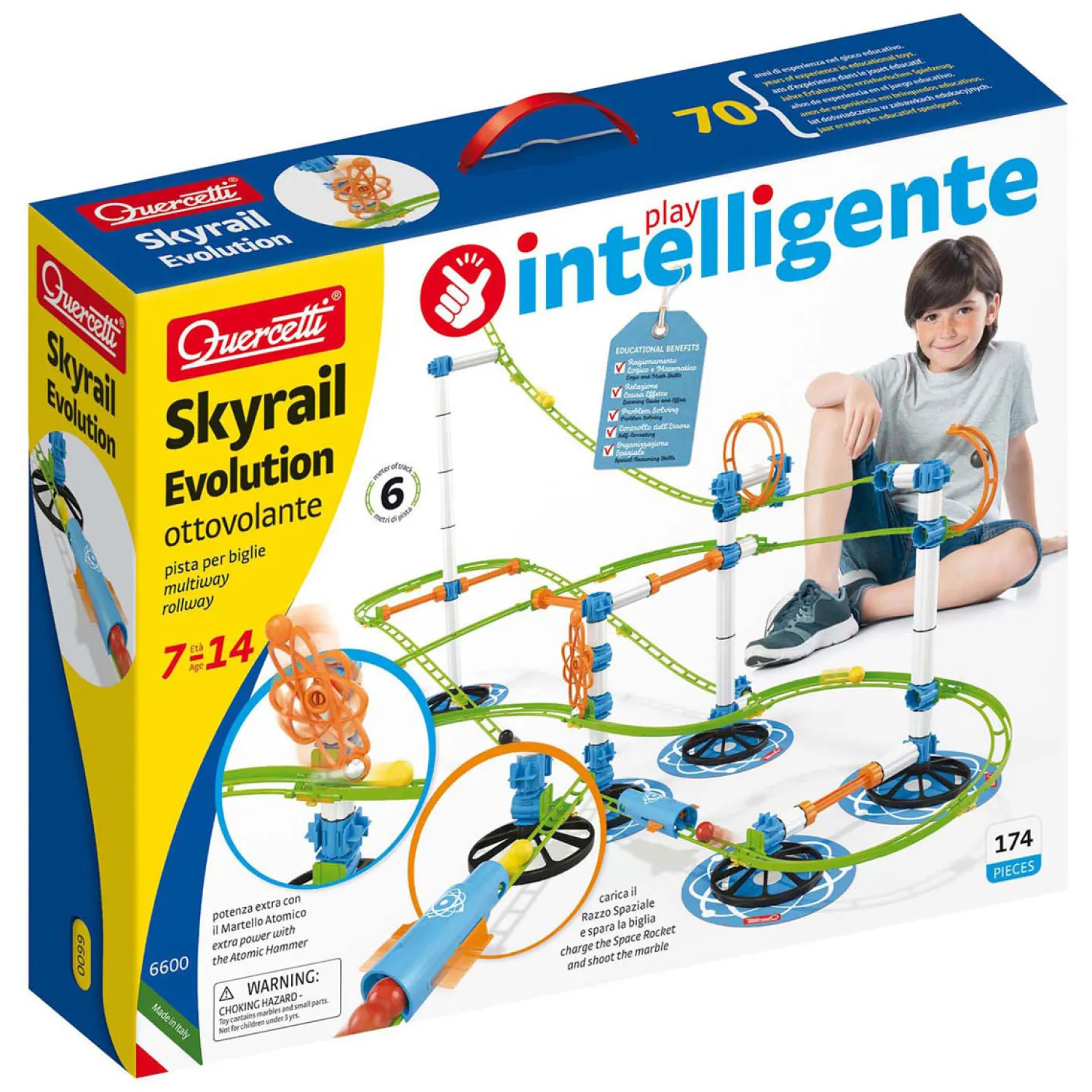 Knikkerbaan Skyrail Evolution, 174dlg.>Quercetti Discount