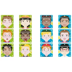 Quercetti Maak een Gezicht Puzzel, 12dlg. Online